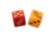 Flytanium Flytanium Wiener Warrior Hotdog Dice Red + Yellow Set of 2, Red/Yellow, adult, BHQ-192423
