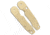 Flytanium Flytanium Brass Smock Scales for Spyderco Smock - Stonewash, Brass, adult, BHQ-199206