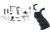 FM Products Lower Parts Kit w/Ambi Selctor, Premium Pistol Grip, Nickel Teflon Gi Triger Group, Black, FM-LPK-GI