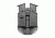 Fobus 9mm and 45 Double Stack Magazine Roto Paddle Pouch, Black 4500NDRP, EDEMO1