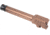 Fortis Manufacturing Glock Match Grade Barrel Threaded, Glock 19X with Lone Rifling, 9MM Luger, 1/2x28, 416R Stainless, Copper Tich, FM-G19-TB-CPPR