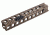 Fortis Manufacturing Keymod Accessory Rail - 4 in Slot, Black KM-PIC1913-4 SLOT