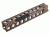 Fortis Manufacturing Keymod Accessory Rail - 8 in Slot, Black KM-PIC1913-8 SLOT