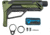 Fortis Manufacturing LA Stock Bundle Pack, Cerakoted buffer tube and Standard QD End Plate, Odg Anodize, LAS-BNDL-15-ODG