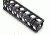 Fortis Manufacturing REV Free Float Rail System, 12 in, Black REV-12