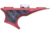 Fortis Manufacturing Shift Reversible Handstop, Carbon Fiber, Red, Red, SHIFT-HNDSTP-ML-CF-RED