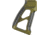 Fortis Manufacturing Torque Pistol Grip, 15 Degree, AR-15, Carbon Fiber, Odg Anodize, TOR-PG-CF-15-ODG