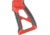 Fortis Manufacturing Torque Pistol Grip, 15 Degree, AR-15, Carbon Fiber, Red Anodize, TOR-PG-CF-15-RED