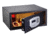 Fortress Wide Personal Home Safe w/ Digital Code, Medium, 7.7x17x14.6in, Black, 195JA