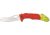 Fox ALSR Linerlock Folding Knife, 3.875in, Serrated, Red Forprene Handle FOX447C
