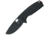 Fox Core Linerlock Folding Knife, 3in Black Bohler N690 SS Blade, Black Textured Frn Handle, Thumb Pull, Pocket Clip, Designed By Jesper Voxnaes, Black, 01FX317