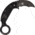 Fox Derespina Folding Knife,5in closed,Karambit Blade,Textured Black G-10 Handle FOX590