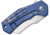Fox Italico Folding Knife, 2.36in, M390, Titanium Blue Handle, 01FX897