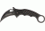 Fox Karambit Folding Knife, 3in, Black Non Stick Cobalt Vanadium Blade w/ Thumb Slot, Black G10 Handle FOX479