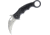 Fox Karambit Linerlock CF Folding Knife, 3in Stonewash Bohler N690 SS Karambit Blade, Thumb Pull, Pocket Clip, Finger Ring, Black G10 And Carbon Fiber Handle, 479CG10SW