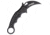 Fox Karambit Linerlock CF/G10 Folding Knife, 3in Black Bohler N690 SS Karambit Blade, Finger Grooved Handle, Finger Ring, Pocket Clip, Thumb Pull, Black G10 And Carbon Fiber Handle, 479-CG10
