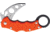 Fox Karambit XT Trainer Folding Knife, 2.5 bead blast finish unsharpened 420C stainless , Orange G10 handle, 01FX842
