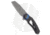 Fox Knives Americas Metamorphosis Folding Knife, 3.15in, Damascus, Wharncliffe Blade, Carbon Fiber, Titanium, Black/Blue Handle, Black/Blue/Black, 7.87 inch, BHQ-195002