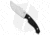 Fox Knives Americas Octopus Vulgaris Fixed Blade Knife, 4.50in, Bohler N690, Clip Point Blade, G-10, Black Handle, Black/Gray, 9.375 inch, BHQ-85177