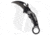 Fox Knives Americas The Spirit Karambit Folding Knife, 2.56in, Bohler N690 Stainless Steel, Hawkbill Blade, Aluminum, Black/White Handle, Black/White/Black, 6.89 inch, BHQ-211788