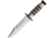 Fox Mini Fox Champagne Knife, 2.5 satin finish sawback stainless bowie blade, Champagne aluminum handle, 02FX103