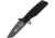 Fox N.E.R.O. Fixed Blade Knife, 4.25 black DLC coated Bohler N690 stainless tanto, Black textured G10 handle, 02FX003
