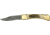 Fox-N-Hound Damascus Lockback Folding Knife,Damascus Steel Clip Point, Stag Handle FH1