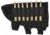 Fox Outdoor Butt Stock Cheek Rest - Rifle, Black - Left 099598554712