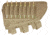 Fox Outdoor Butt Stock Cheek Rest - Rifle, Coyote - Right 099598554880
