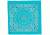Fox Outdoor Cotton Bandanna, Turquoise Paisley, 83-33