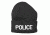 Fox Outdoor Embroidered Watch Cap, Police / Black with White Text, 71-30
