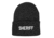 Fox Outdoor Embroidered Watch Cap, Sheriff / Black with White Text, 71-29