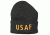 Fox Outdoor Embroidered Watch Cap, USAF / Black with Gold Text, 71-341