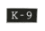 Fox Outdoor Enforcement ID Patches 2in x 4in, K-9, 84P-221