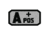 Fox Outdoor Medical and Morale Patches, A Pos - Grey/Black, 84P-050