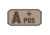 Fox Outdoor Medical and Morale Patches, A Pos - Khaki/Brown, 84P-060