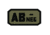 Fox Outdoor Medical and Morale Patches, AB Neg - Black/Olive Drab, 84P-045