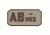 Fox Outdoor Medical and Morale Patches, AB Neg - Khaki/Brown, 84P-065