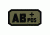 Fox Outdoor Medical and Morale Patches, AB Pos - Black/Olive Drab, 84P-044