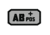 Fox Outdoor Medical and Morale Patches, AB Pos - Grey/Black, 84P-054
