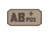 Fox Outdoor Medical and Morale Patches, AB Pos - Khaki/Brown, 84P-064