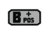 Fox Outdoor Medical and Morale Patches, B Pos - Grey/Black, 84P-052