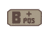 Fox Outdoor Medical and Morale Patches, B Pos - Khaki/Brown, 84P-062