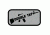 Fox Outdoor Medical and Morale Patches, Double Tap - Grey, 84P-121