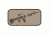 Fox Outdoor Medical and Morale Patches, Double Tap - Khaki, 84P-122