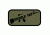 Fox Outdoor Medical and Morale Patches, Double Tap - Olive Drab, 84P-120
