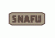 Fox Outdoor Medical and Morale Patches, SNAFU - Brown/Khaki, 84P-452