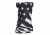 Fox Outdoor Motley Neck Gaiter Polyester, Black and White Flag, 83-900
