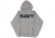 Fox Outdoor Pullover Hoodie Sweatshirt, Navy - Heather Grey, Large, 64-861 L