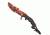 Fox Outdoor Shadow OPS Tactical Knife, Orange Camo, 15-302